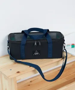 Двухцветная сетчатая сумка для красок (с плечевым ремнем) для детей, весна/лето 2026 Devirock, цвет 001-Black