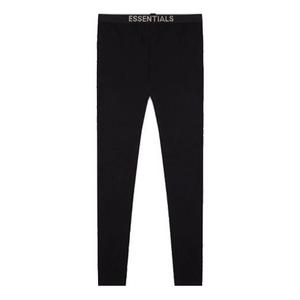 Брюки fw20 knit logo pants 'black' Fear Of God Essentials, черный