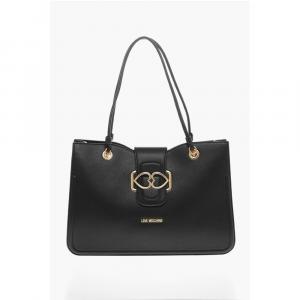 Сумка-тоут LOVE MOSCHINO из искусственной кожи с золотистой застежкой Moschino, Black