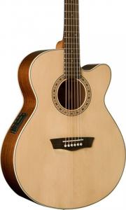Акустическая гитара Washburn Harvest Series G7SCE Grand Auditorium Acoustic-Electric Guitar, Natural