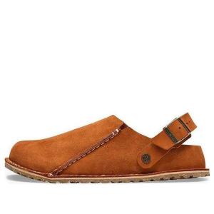 Сандалии lutry premium suede leather narrow fit 'mink' Birkenstock, коричневый
