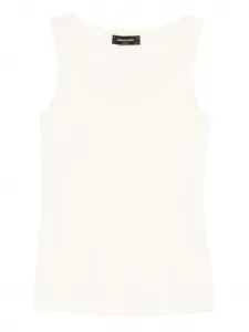 Топ с вырезом "лодочка" Fabiana Filippi, белый