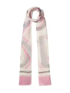 Шарф с графическим узором Liu Jo, нейтральный