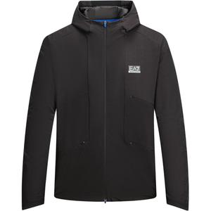 Куртка с капюшоном и логотипом EMPORIO ARMANI, тёмная умбра