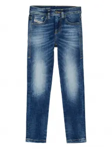 Джинсы с эффектом потертости Diesel Kids, синий