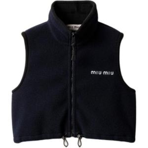 MIU MIU Женская жилетка морской синий, Marine Blue