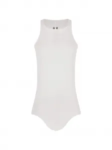 Асимметричный топ без рукавов Rick Owens, белый