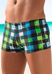 Плавки-боксеры Buffalo в модном клетчатом стиле, зеленый