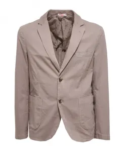 Хлопковая куртка серого цвета "голубиный" jk105 Sun68, коричневый