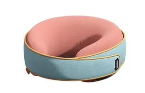 Электрическая многофункциональная подушка для шеи m1 u-образная защита шеи с умным разминанием спины и поясницы и функцией моксотерапии PGG, розовый