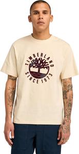 Timberland мужская праздничная футболка с принтом спереди, Angora