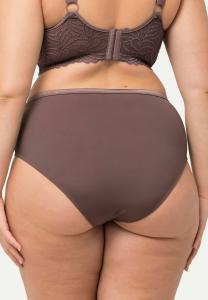 Трусы CHEVRON STRETCH  Ulla Popken, темно-коричневый