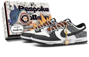 Nike Dunk Abrasion Resistant низкие кроссовки для скейтбординга Unisex Black