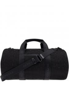 Цилиндрическая сумка Coach Theo с монограммой, черный