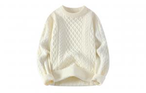 Трикотажный свитер Unisex Crew Neck Moderate VanCamel, белый