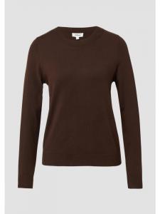 Вязаный свитер цвета 8945_коричневый s.Oliver