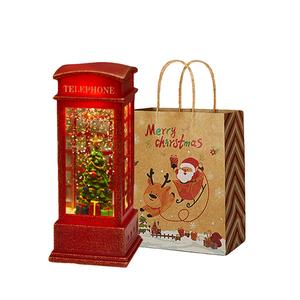 Квадратный телефонный будка настольный атмосферный свет, романтичная винтажная премиум хрустальный фонарь Division of Enterprises