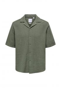 Рубашка Latham рубашка с коротким рукавом Only & Sons, зеленый