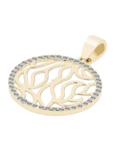Adeliás Женский кулон из золота 333 пробы с кубическим цирконием в золоте