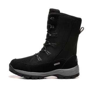 Rockmark Тёплые водонепроницаемые нескользящие унисекс-ботинки для улицы кремового цвета зимние сапоги черные, цвет Black