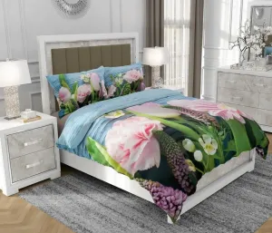 Постельное белье 200х220 см + 2х70х80 см, 3-х предметное, 100% хлопок, сатин, молния, разноцветное - | So.0289 SOVIO