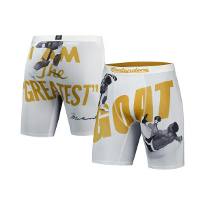 Мужские белые боксеры Mohammed Ali GOAT Contenders Clothing, белый