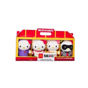 Плюшевая кукла hello kitty 50 лет юбилей hong kong и macau лимитированное издание маленький размер McDonald's