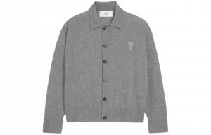 Кардиган Ami De Coeur из шерсти AMIPARIS, серый