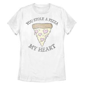 Футболка для юниоров ко Дню святого Валентина с надписью «Ты украл пиццу у моего сердца»