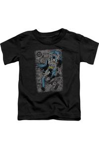 Футболка для малышей Batman Detective #487 Distress с коротким рукавом Gildan, черный