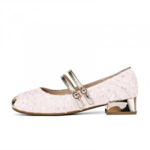 Женские туфли Мэри Джейн на массивном каблуке Daphne, розовый