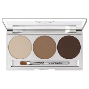 Тени для век eye shadow smokey trio Kryolan, smokey nude, вес 7.5 гр.