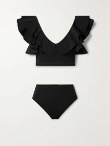 Бикини с оборками Net Sustain Mila Maygel Coronel, черный