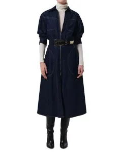 Платье с круглым вырезом и карманом Citizens Of Humanity, синий