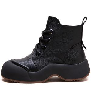 Jay Черные женские короткие ботинки Мартин высотой 5 см, цвет Black