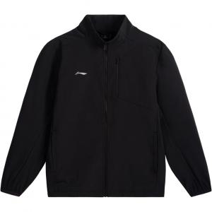 Мужская толстовка Li Ning, черная, с воротником-стойкой, утолщенная, стандартного размера