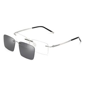 Оправы для очков Titanium Square, мужские Jeep, jeept9029-s2/bright sweep серебро