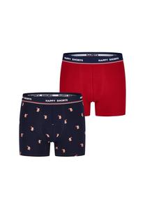 Рождественский боксерский трикотаж в стиле ретро HAPPY SHORTS, цвет Gingerbread Men