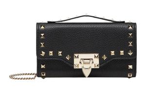 GARAVANI Кожаный кошелёк Женский Чёрный Valentino