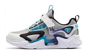 Износостойкая и легкая детская обувь для подростков QIAODAN, серый/белый