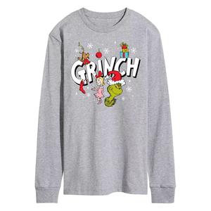 Мужская футболка с длинным рукавом и логотипом Dr. Seuss Grinch Licensed Character