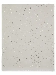 Кашемировый шарф с пайетками Brunello Cucinelli, нейтральный