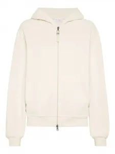 Толстовка на молнии Brunello Cucinelli, нейтральный
