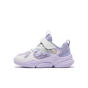 ERKE KIDS Нескользящие и износостойкие, легкие, амортизирующие, низкие повседневные кроссовки, ароматизированные, фиолетовые/матово-белые, детские