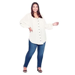 Женские джинсы скинни plus size tall butter denim Avenue, Mid Wash