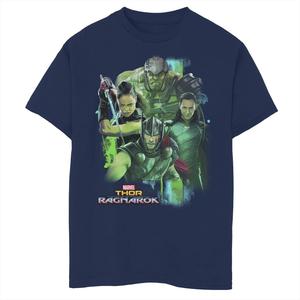 Футболка с графикой для мальчиков 8–20 лет, Marvel Thor Ragnarok Loki Hulk Valkyrie Team Marvel