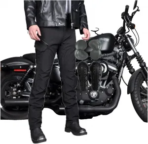 Усиленные мотоциклетные защитные брюки, мотоциклетные джинсы для езды на велосипеде со съемными защитными элементами CE/водонепроницаемые/светоотражающие, Black