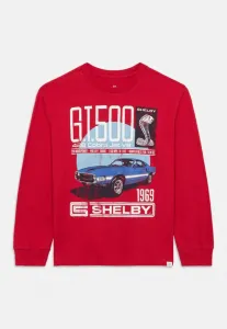 Детская свободная футболка с длинными рукавами и графическим принтом Gap, Modern Red