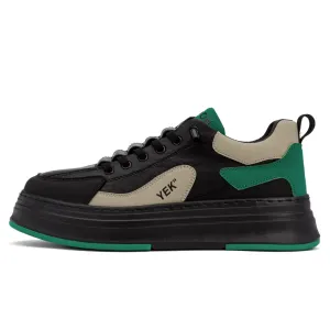 Низкие мужские кроссовки YEARCON, Black/Grass Green