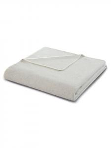 Одеяло Traumschloss Naturhaar Wohn Wolle Uni, светло-серый
